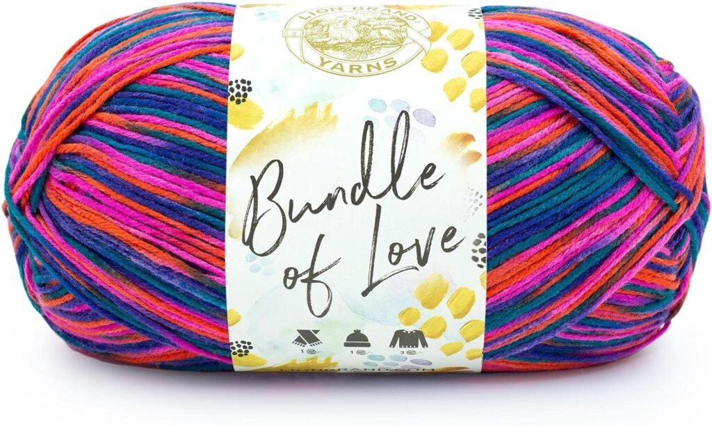 Lion Brand Yarn Bundle of Love Yarn, Tropical Bloom