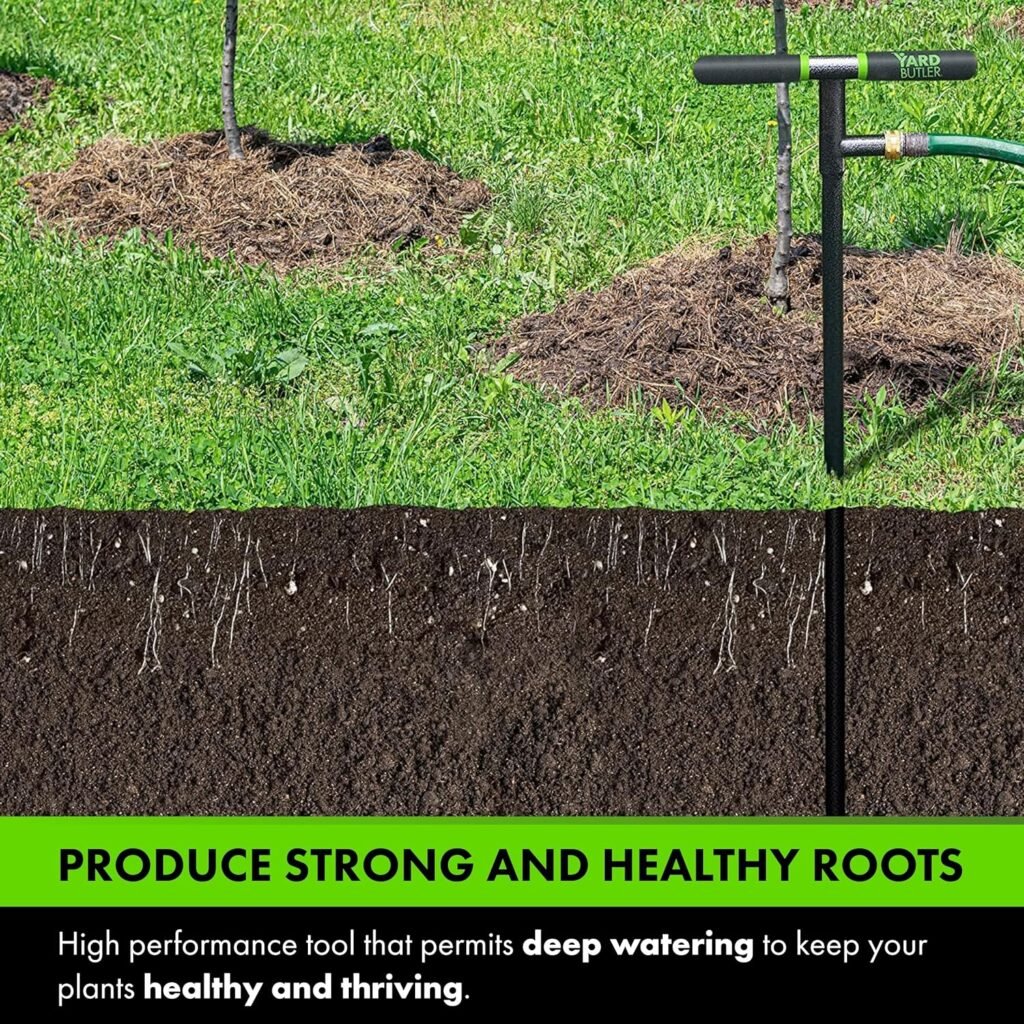 Yard Butler Deep Root Irrigator - Unique Gardening Tool for Irrigation - Deliver Water Directly to Plant Roots - Promote Healthy Growth  Minimize Water Waste - Easy-to-Use Gardening Supplies