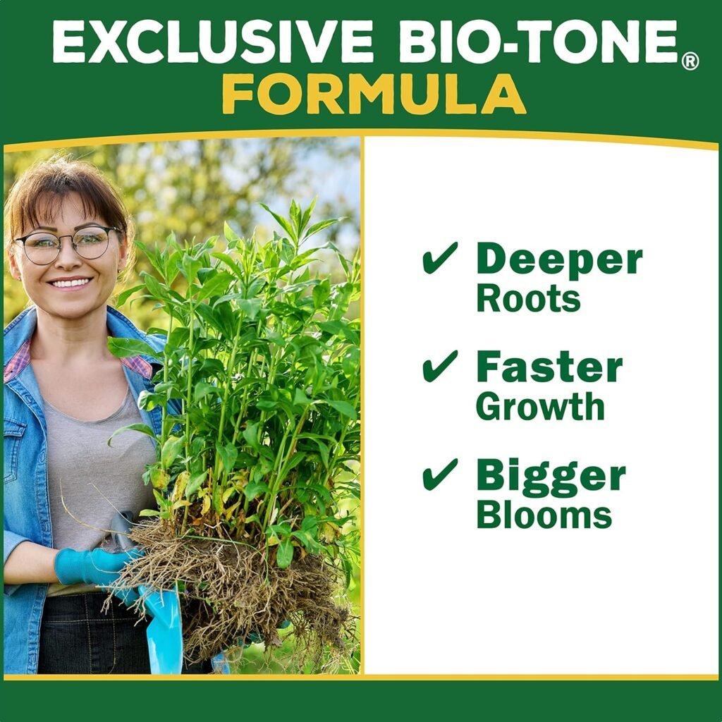 Espoma Organic Plant-Tone 5-3-3 Natural  Organic All Purpose Plant Food; 4 lb. Bag; The Original Organic Fertilizer for All Flowers, Vegetables, Trees, and Shrubs.